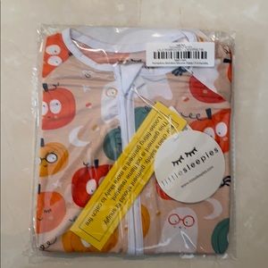 Little Sleepies Pumpkin Party 2020 print NWT 3-6m